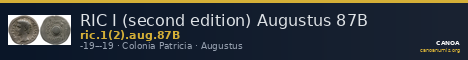 RIC I (second edition) Augustus 87B — CANOA