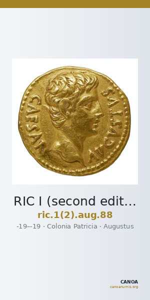 RIC I (second edition) Augustus 88 — CANOA