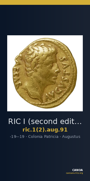 RIC I (second edition) Augustus 91 — CANOA