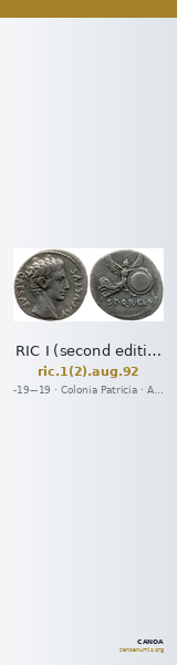 RIC I (second edition) Augustus 92 — CANOA