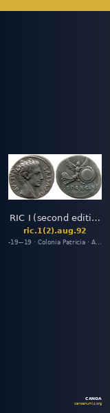 RIC I (second edition) Augustus 92 — CANOA
