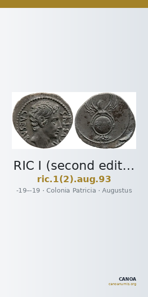 RIC I (second edition) Augustus 93 — CANOA
