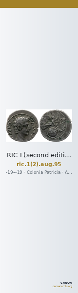 RIC I (second edition) Augustus 95 — CANOA