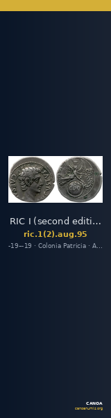 RIC I (second edition) Augustus 95 — CANOA