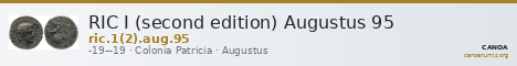 RIC I (second edition) Augustus 95 — CANOA