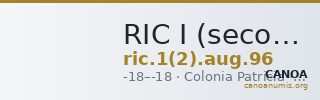 RIC I (second edition) Augustus 96 — CANOA