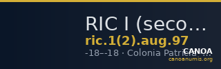 RIC I (second edition) Augustus 97 — CANOA