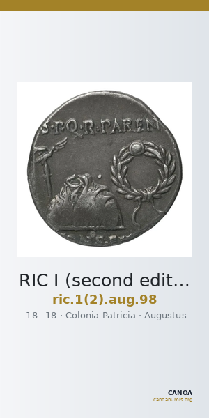 RIC I (second edition) Augustus 98 — CANOA