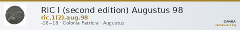 RIC I (second edition) Augustus 98 — CANOA
