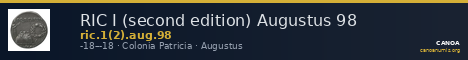 RIC I (second edition) Augustus 98 — CANOA