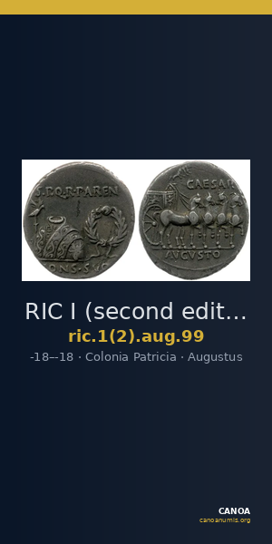 RIC I (second edition) Augustus 99 — CANOA