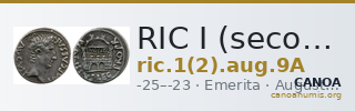 RIC I (second edition) Augustus 9A — CANOA