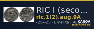 RIC I (second edition) Augustus 9A — CANOA