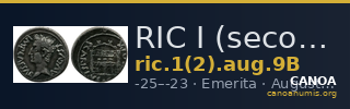 RIC I (second edition) Augustus 9B — CANOA