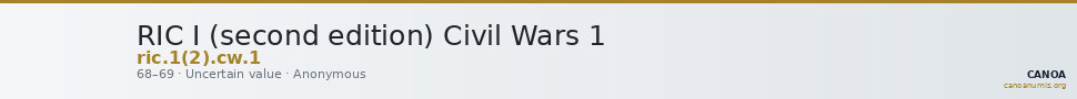RIC I (second edition) Civil Wars 1 — CANOA