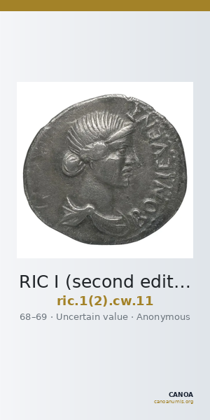 RIC I (second edition) Civil Wars 11 — CANOA