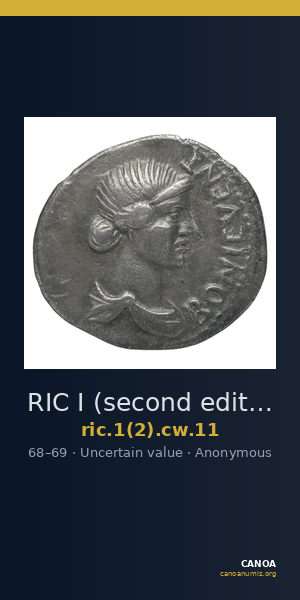 RIC I (second edition) Civil Wars 11 — CANOA