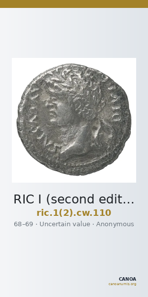 RIC I (second edition) Civil Wars 110 — CANOA