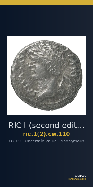 RIC I (second edition) Civil Wars 110 — CANOA