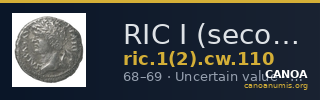 RIC I (second edition) Civil Wars 110 — CANOA