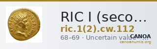 RIC I (second edition) Civil Wars 112 — CANOA