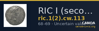 RIC I (second edition) Civil Wars 113 — CANOA