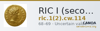 RIC I (second edition) Civil Wars 114 — CANOA