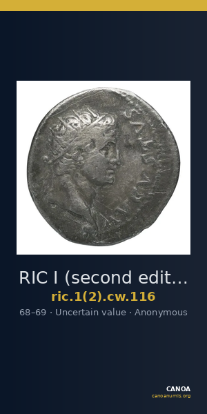 RIC I (second edition) Civil Wars 116 — CANOA