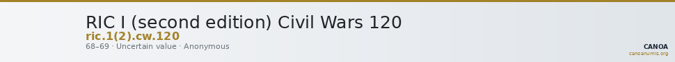 RIC I (second edition) Civil Wars 120 — CANOA