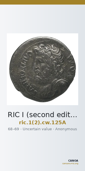 RIC I (second edition) Civil Wars 125A — CANOA