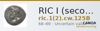 RIC I (second edition) Civil Wars 125B — CANOA