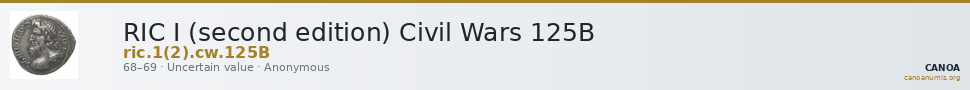 RIC I (second edition) Civil Wars 125B — CANOA