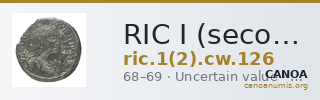 RIC I (second edition) Civil Wars 126 — CANOA