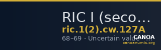 RIC I (second edition) Civil Wars 127A — CANOA