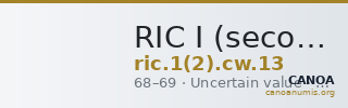 RIC I (second edition) Civil Wars 13 — CANOA