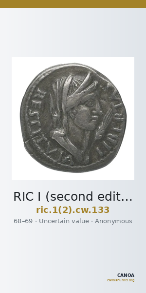RIC I (second edition) Civil Wars 133 — CANOA