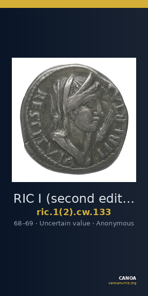 RIC I (second edition) Civil Wars 133 — CANOA