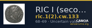 RIC I (second edition) Civil Wars 133 — CANOA
