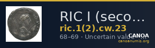 RIC I (second edition) Civil Wars 23 — CANOA