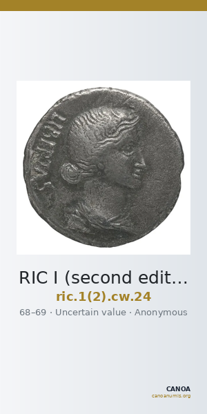 RIC I (second edition) Civil Wars 24 — CANOA