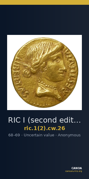 RIC I (second edition) Civil Wars 26 — CANOA