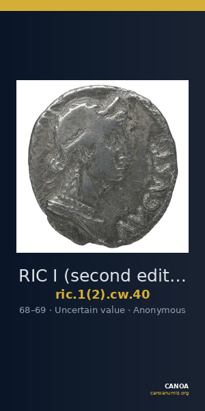 RIC I (second edition) Civil Wars 40 — CANOA