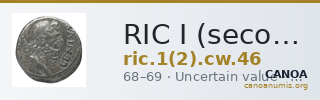 RIC I (second edition) Civil Wars 46 — CANOA