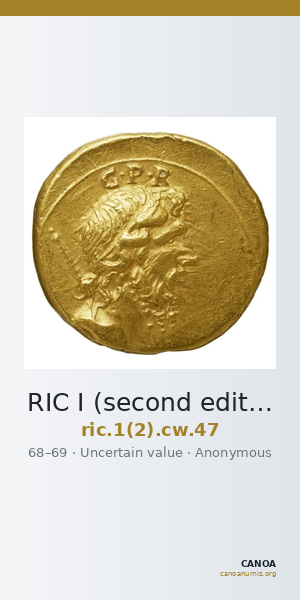 RIC I (second edition) Civil Wars 47 — CANOA