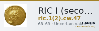 RIC I (second edition) Civil Wars 47 — CANOA