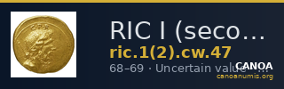RIC I (second edition) Civil Wars 47 — CANOA