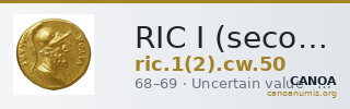 RIC I (second edition) Civil Wars 50 — CANOA