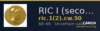 RIC I (second edition) Civil Wars 50 — CANOA