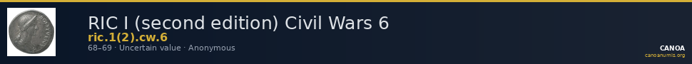 RIC I (second edition) Civil Wars 6 — CANOA