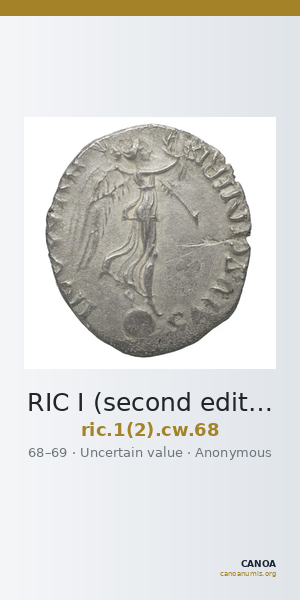 RIC I (second edition) Civil Wars 68 — CANOA
